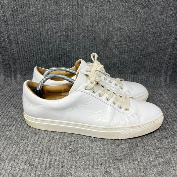 Thursday Boot Company Premier Low Sneaker Leather White Brown Mens Size 11.5